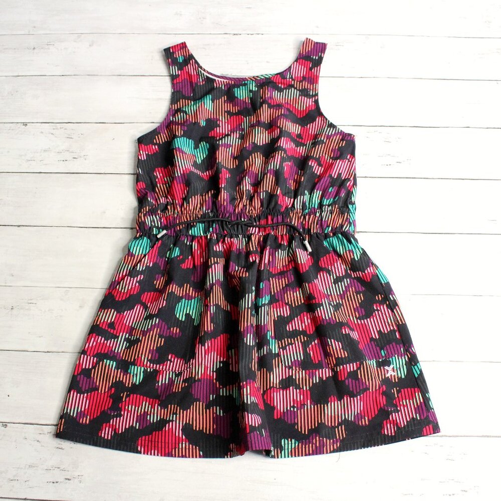 Xersion Girl's Activewear Sleeveless Tank Dress Size S 7 8 Camouflage